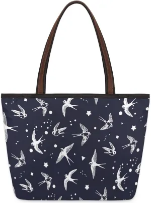 Tote Bag for Women with Zipper Large Capacity Top Handle Casual Shoulder Bag Handbag Reusable Shopping
