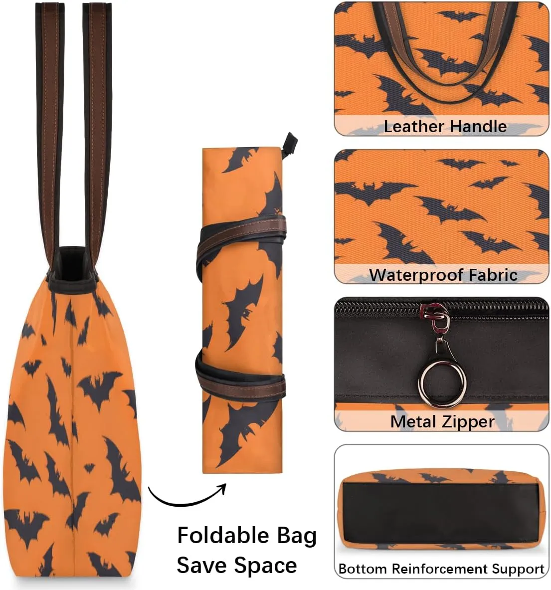 Tote Bag for Women with Zipper Large Capacity Top Handle Casual Shoulder Bag Handbag Reusable Shopping