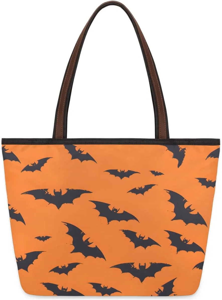 Tote Bag for Women with Zipper Large Capacity Top Handle Casual Shoulder Bag Handbag Reusable Shopping
