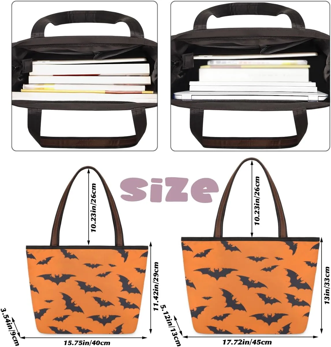 Tote Bag for Women with Zipper Large Capacity Top Handle Casual Shoulder Bag Handbag Reusable Shopping