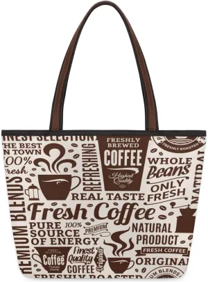 Tote Bag for Women with Zipper Large Capacity Top Handle Casual Shoulder Bag Handbag Reusable Shopping