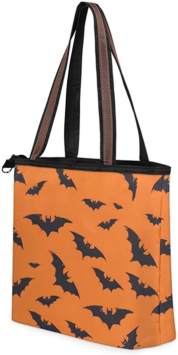 Tote Bag for Women with Zipper Large Capacity Top Handle Casual Shoulder Bag Handbag Reusable Shopping