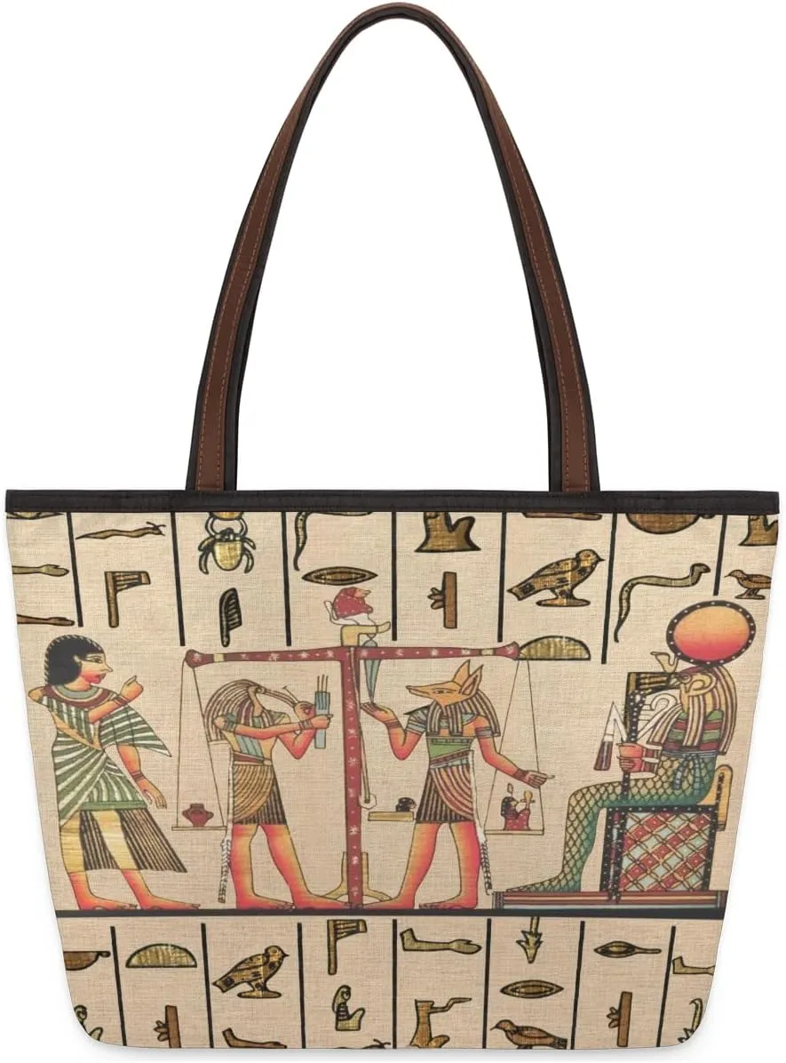 Tote Bag for Women with Zipper Large Capacity Top Handle Casual Shoulder Bag Handbag Reusable Shopping