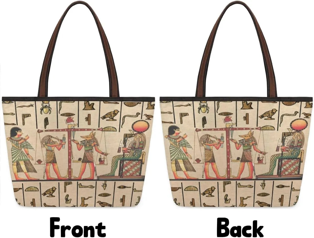 Tote Bag for Women with Zipper Large Capacity Top Handle Casual Shoulder Bag Handbag Reusable Shopping