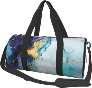 Travel Duffel Bag Marble Texture Weekender Overnight Bag For Men Women Large Capacity Sports Gym Bag Canvas Carry On Tote Bags For Travel Yoga
