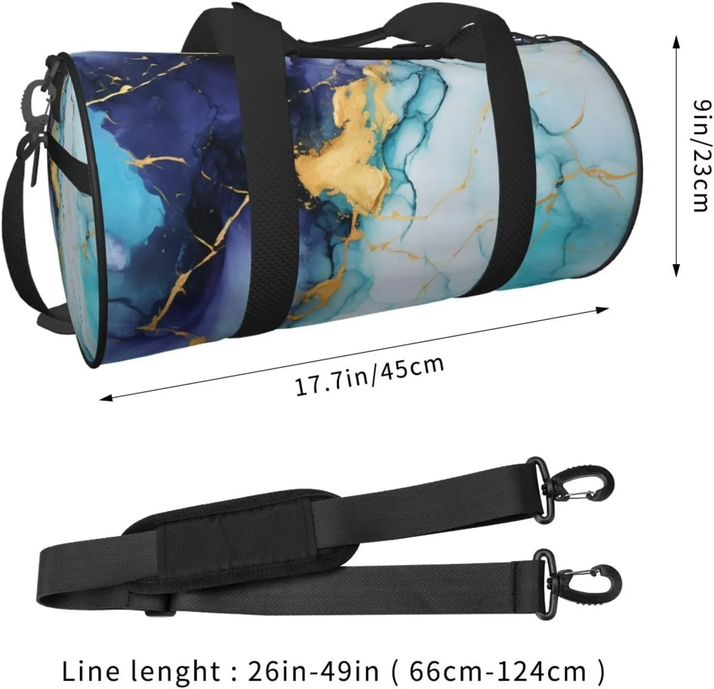Travel Duffel Bag Marble Texture Weekender Overnight Bag For Men Women Large Capacity Sports Gym Bag Canvas Carry On Tote Bags For Travel Yoga
