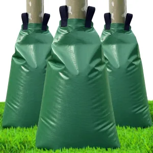 Tree Watering Bags Slow Release:20 Gallon - Reusable Water Bags for Trees - Slow Lrrigation Suitable for Newly Planted or Established Trees in Hot Weather （3 Pack）