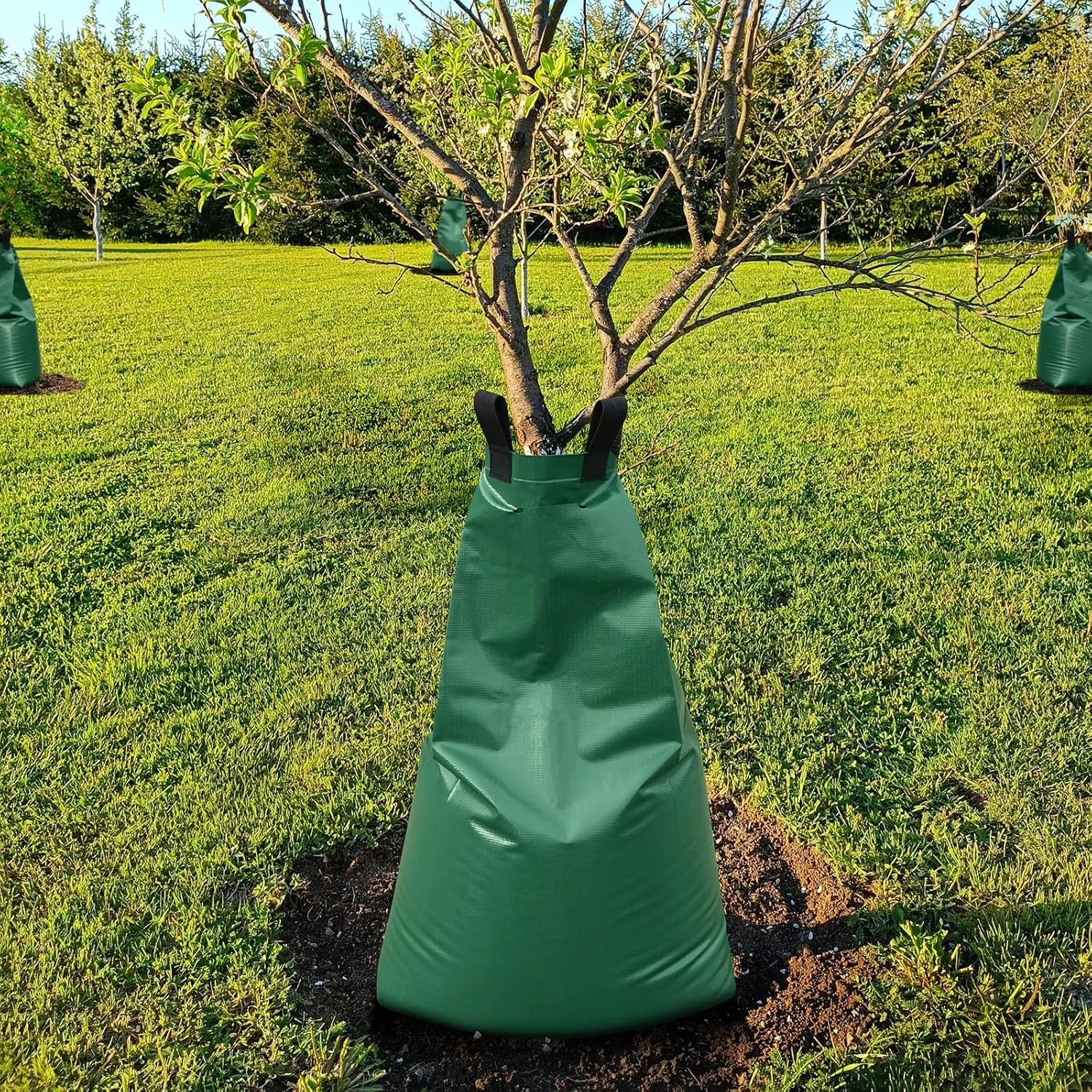 Tree Watering Bags Slow Release:20 Gallon - Reusable Water Bags for Trees - Slow Lrrigation Suitable for Newly Planted or Established Trees in Hot Weather （3 Pack）