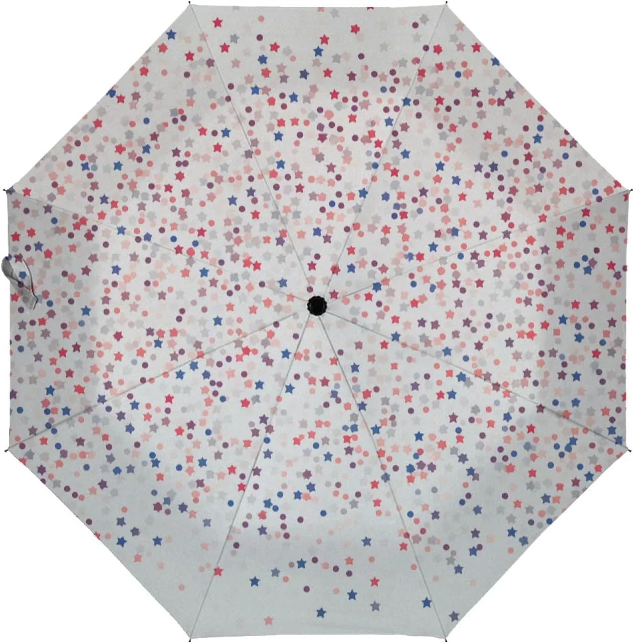 umbrella Travel Umbrella Anti-UV Umbrellas Strong Compact Umbrella,8 Reinforced Fiberglass Ribs Ergonomic Handle,for Men and Women