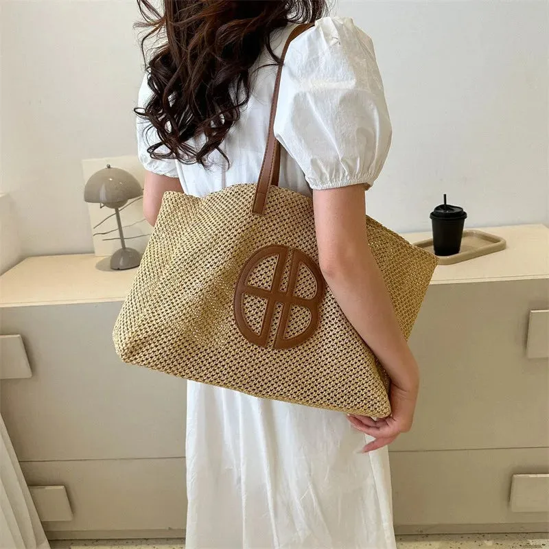 Veloria™ Hollow Straw Shoulder Bag