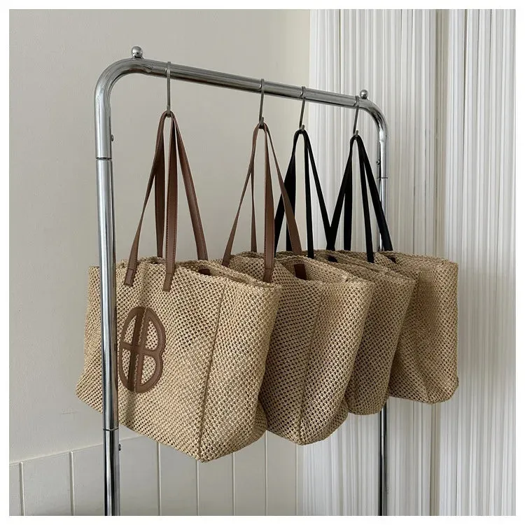 Veloria™ Hollow Straw Shoulder Bag