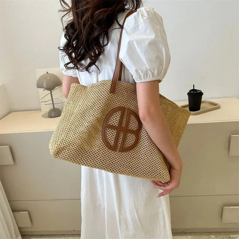 Veloria™ Hollow Straw Shoulder Bag