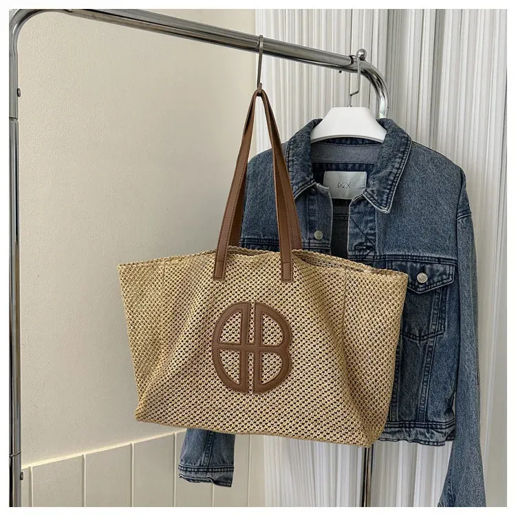 Veloria™ Hollow Straw Shoulder Bag