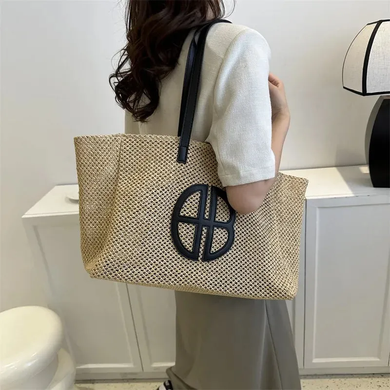 Veloria™ Hollow Straw Shoulder Bag