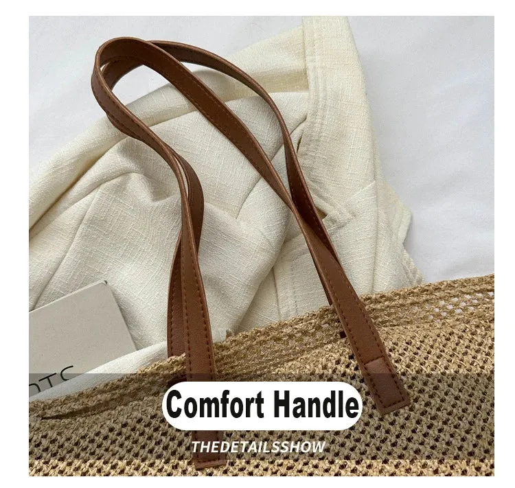 Veloria™ Hollow Straw Shoulder Bag