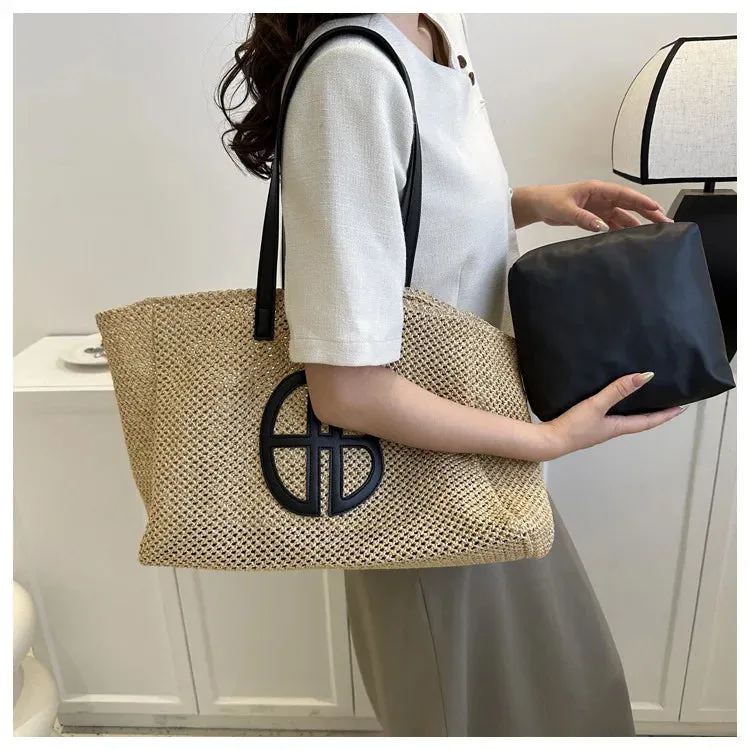 Veloria™ Hollow Straw Shoulder Bag