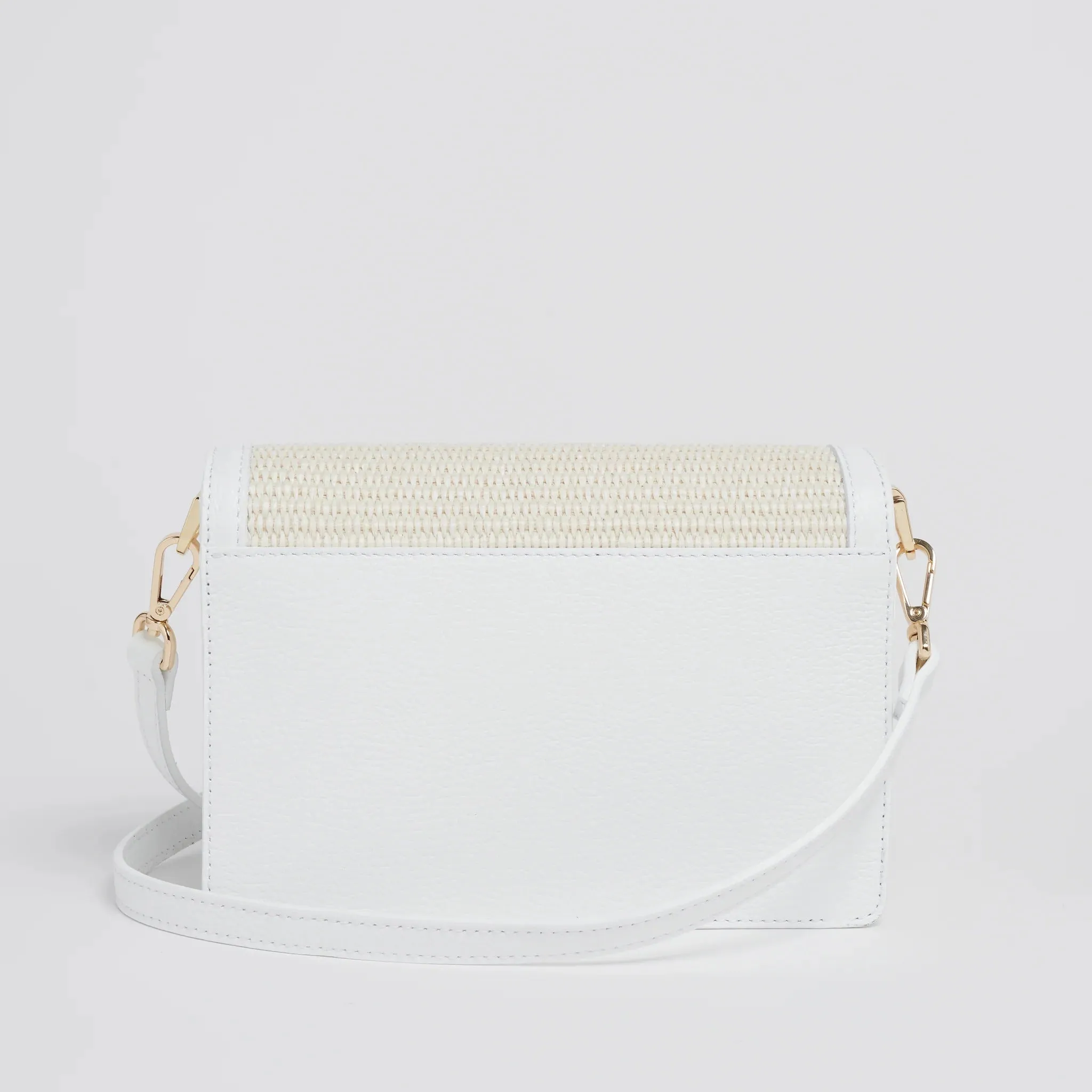 Vestirsi Amelia White Raffia Bag