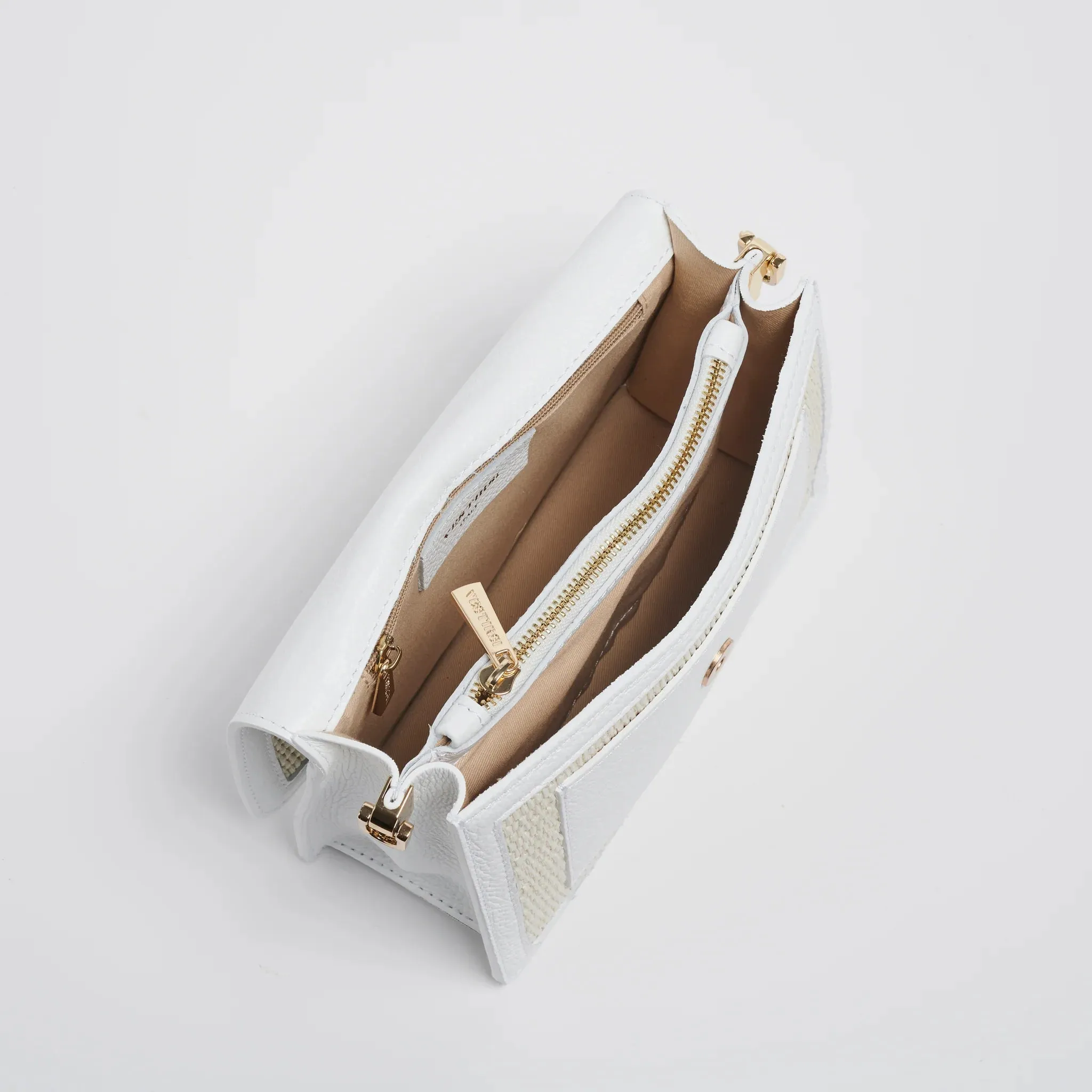 Vestirsi Amelia White Raffia Bag