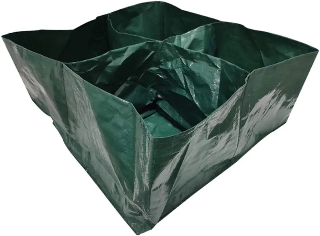 VICASKY Partial Planting Bag Large Herb Raised Garden Bed Planter Outdoor Garden Bag Bags Garden Planters Raised Beds for Gardening Garden Beds Plant Bed Plants Dark Green Polypropylene