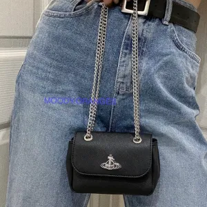 Vivienne Westwood Small Saffiano Shoulder Bag