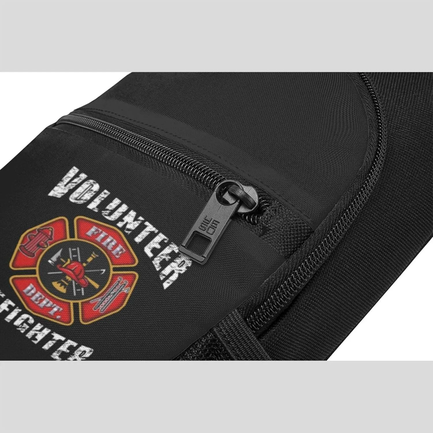 Volunteer Firefighters Sling Bag Crossbody Backpack Shoulder Casual Daypack Bags for Men Women