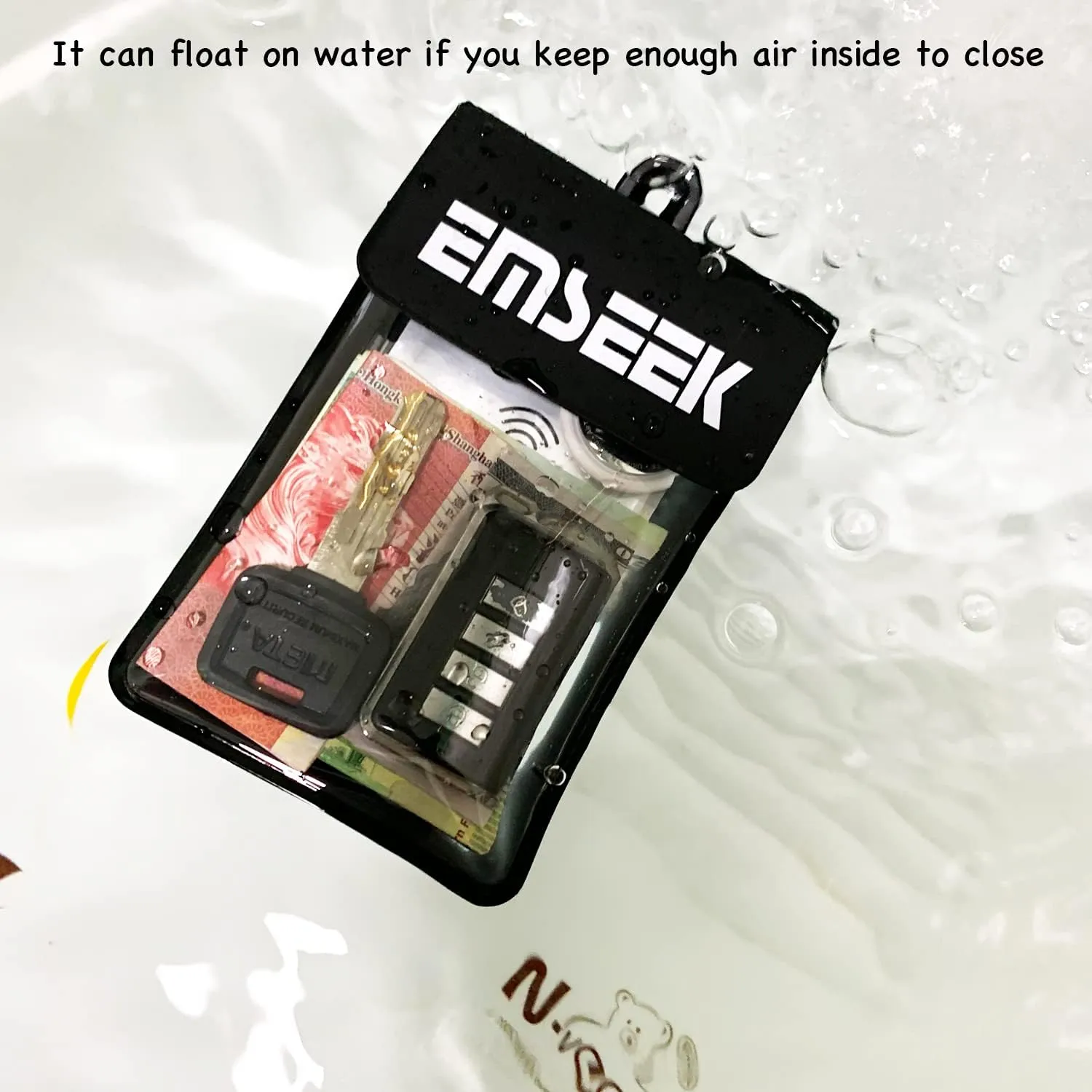 Waterproof Wallet Waterproof Car key Fob Holder Pouch Surf Dry case For Key Cash Cards ID Driver License