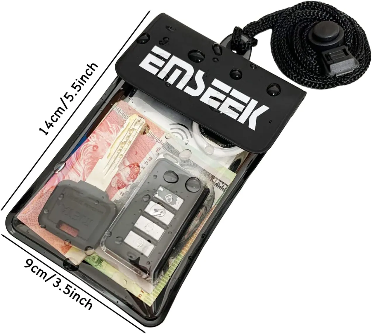Waterproof Wallet Waterproof Car key Fob Holder Pouch Surf Dry case For Key Cash Cards ID Driver License