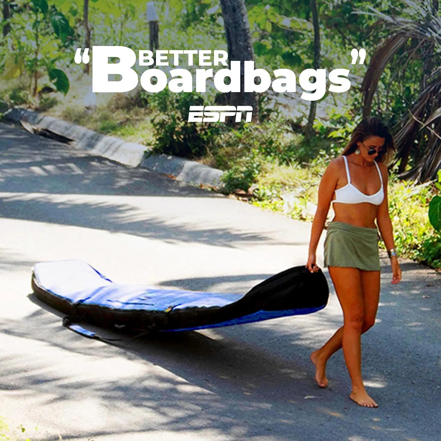 Wave Tribe Hemp Surfboard Travel Bag - Mini Simmons, Shortboard, Longboard Surfboard Bag, 20mm Padding, YKK Zipper, Multiple Pockets, Keeps Boards Cool, Easy Carry Straps, Rated as Best by ESPN