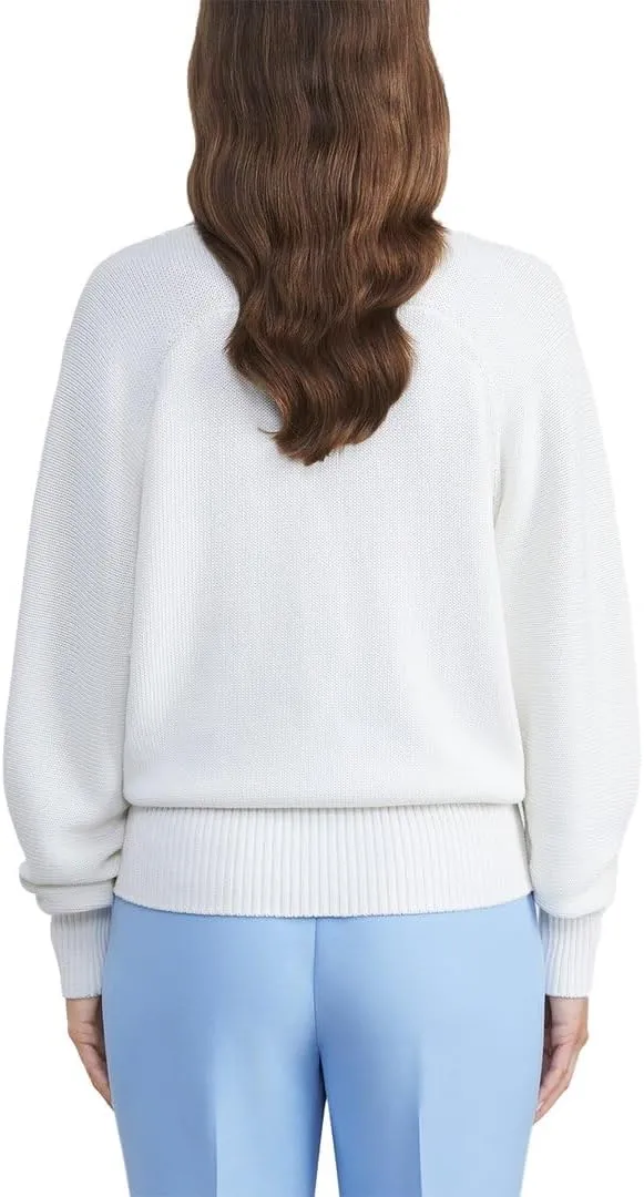 Wide V Neck Dolman Silk-Blend Sweater