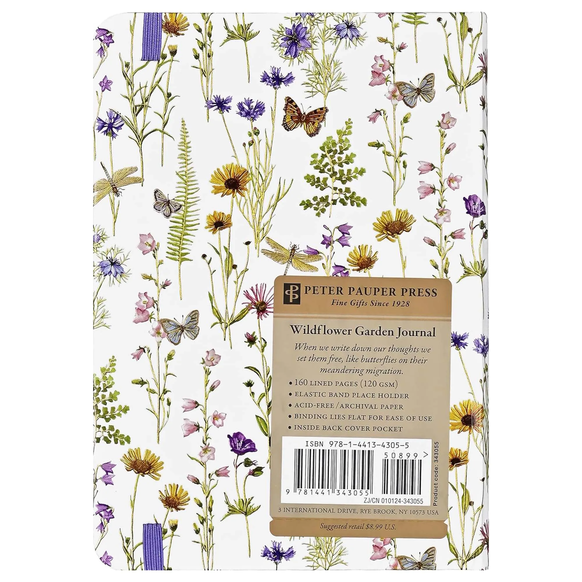Wildflower Garden Journal Notebook - Lined