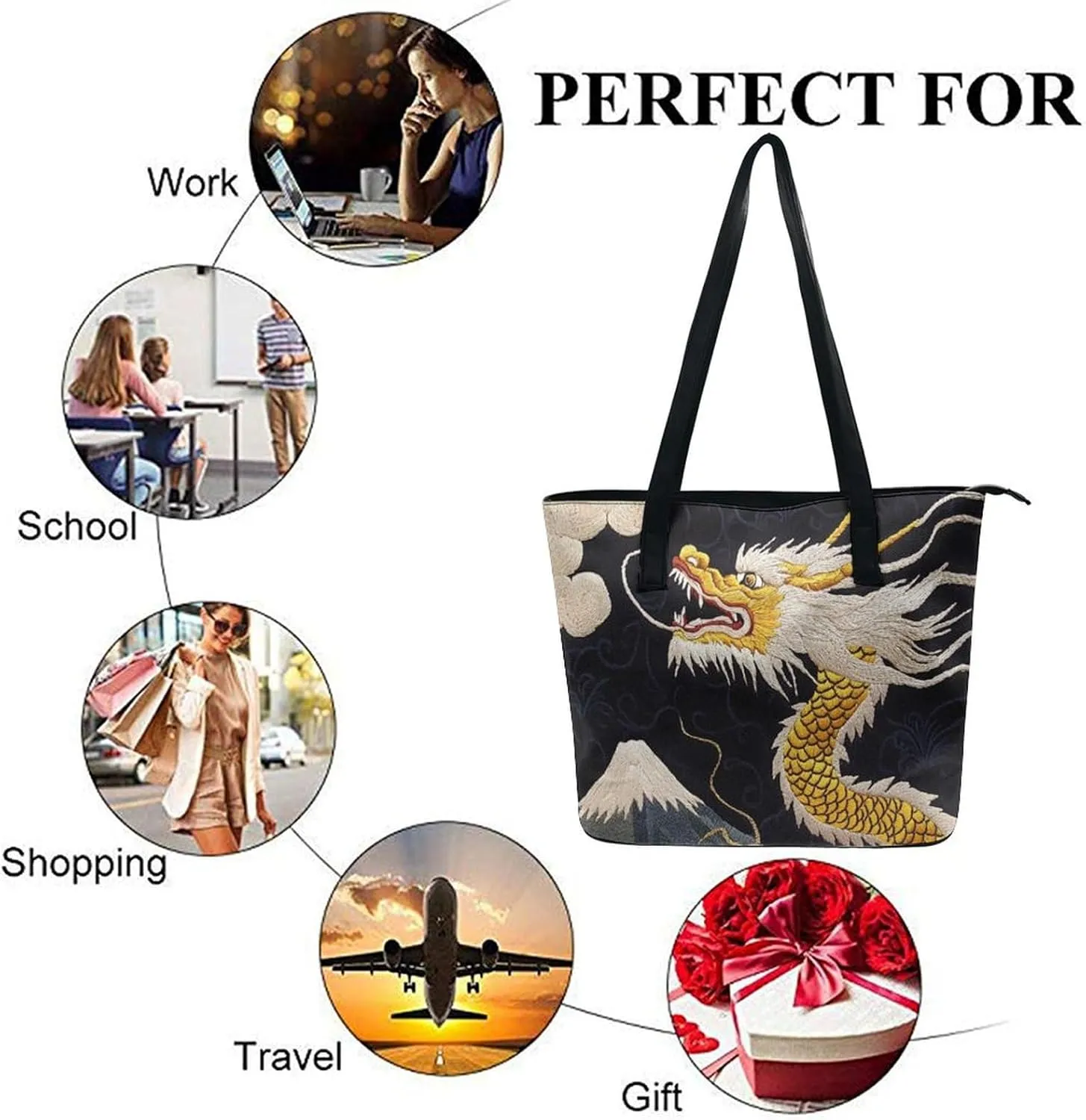 Women Casual Tote Handbags Multifunction Shoulder Work Crossbody Bag