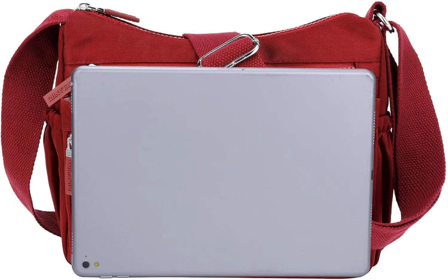 Women Crossbody Bag Multi-Pocket Nylon Waterproof Lightweight Casual Shoulder Handbag Purse Bookbag