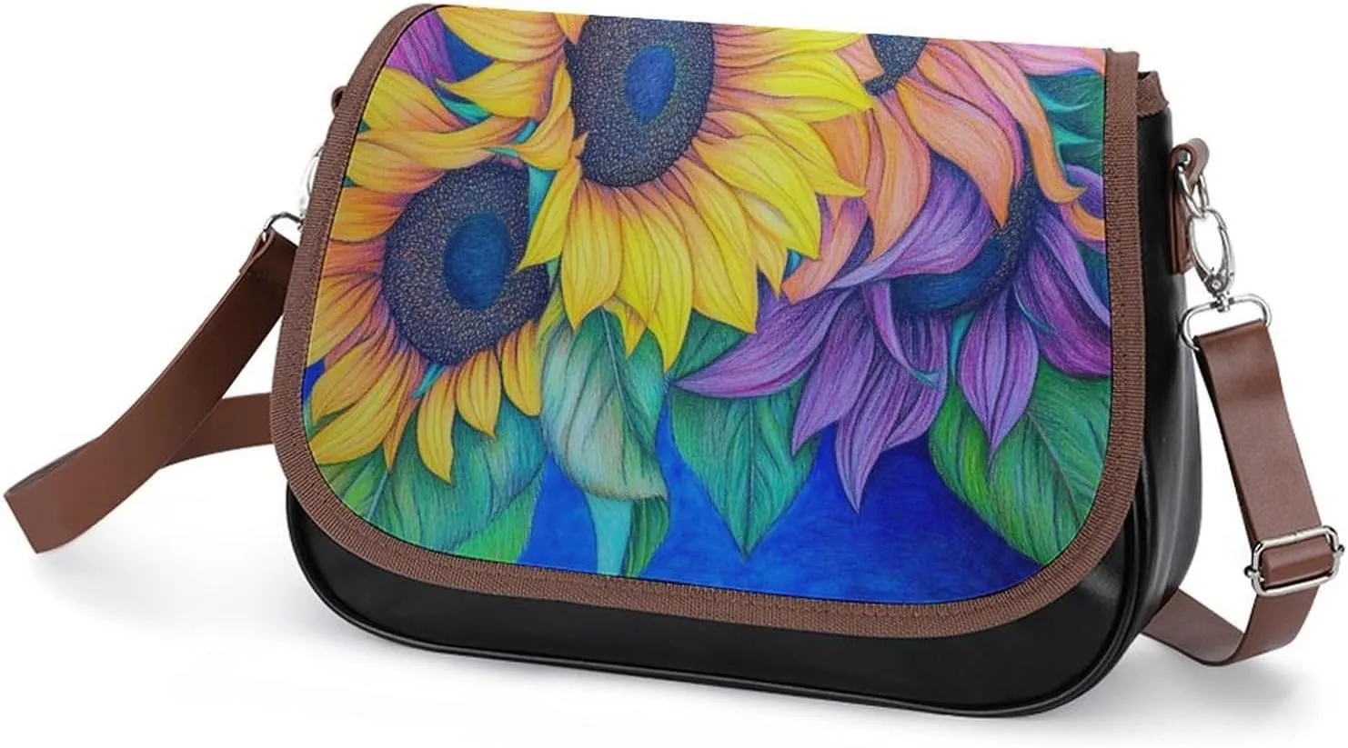 Womens Crossbody Purse Lightweight PU Leather Shoulder Bag Waterproof Messenger Bags