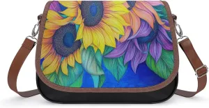 Womens Crossbody Purse Lightweight PU Leather Shoulder Bag Waterproof Messenger Bags