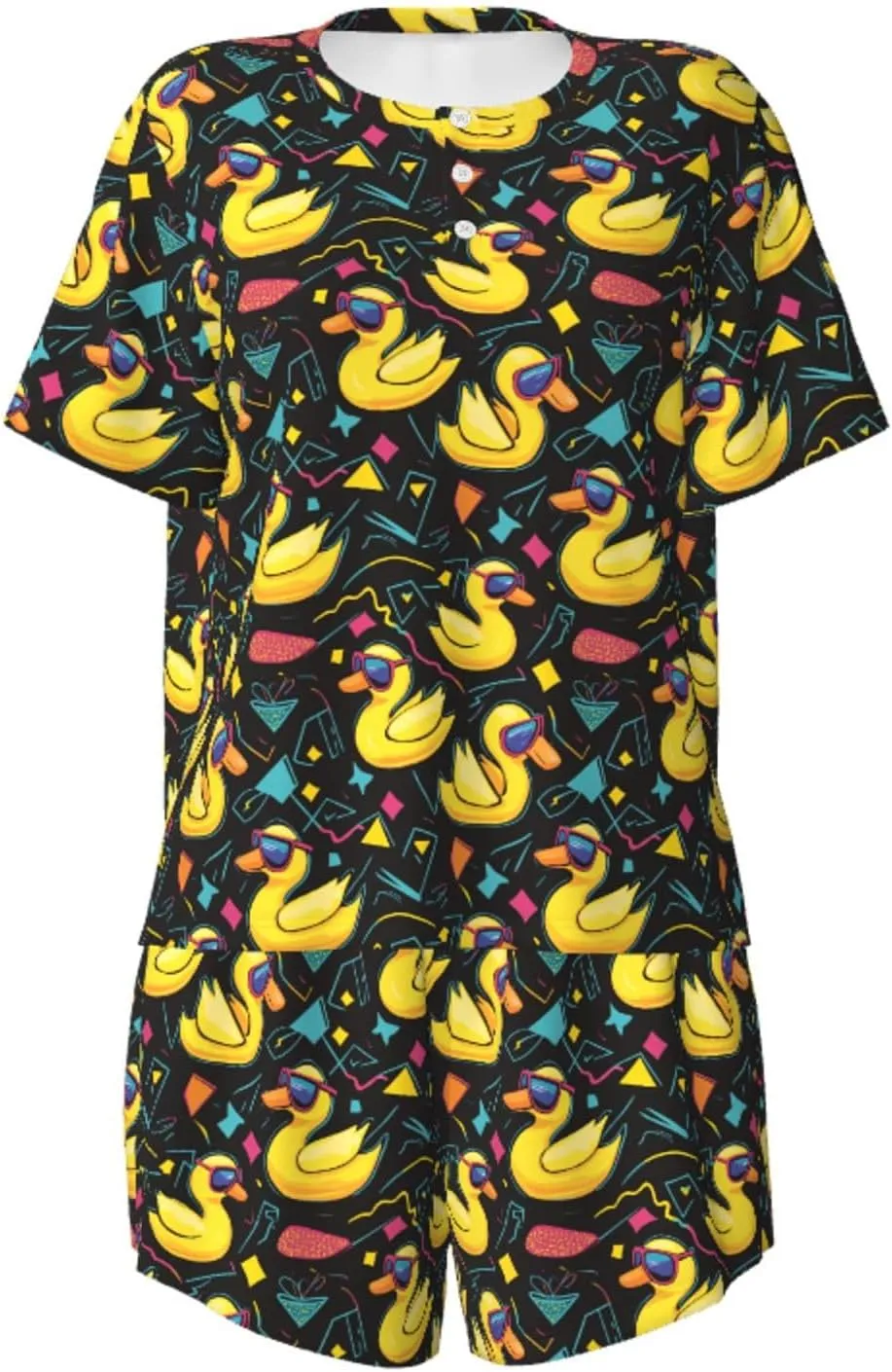 Women'S Pajamas Sets Short Sleeve Lounge Sets Sleepwear Casual Two Piece Pjs With Pockets