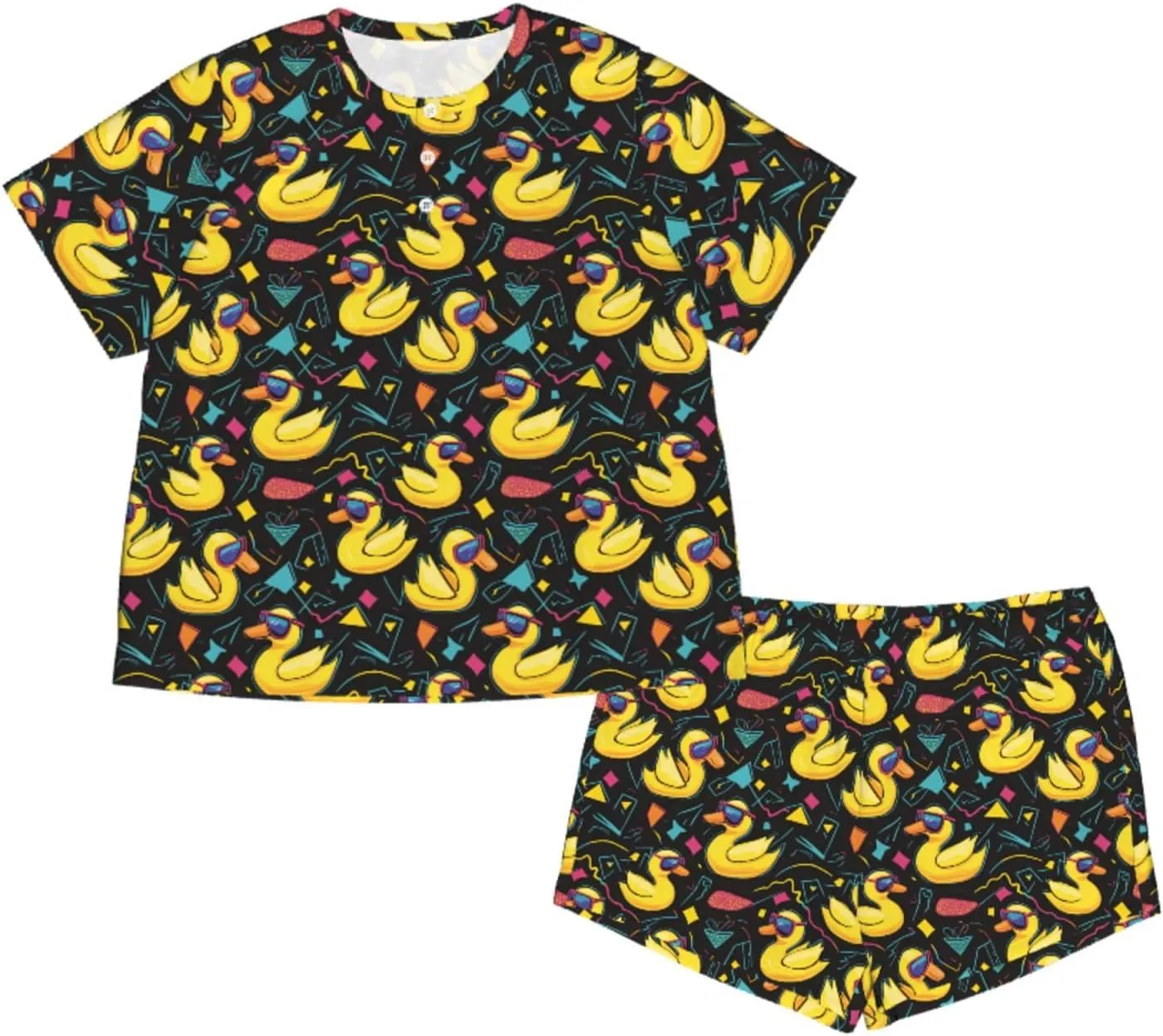 Women'S Pajamas Sets Short Sleeve Lounge Sets Sleepwear Casual Two Piece Pjs With Pockets