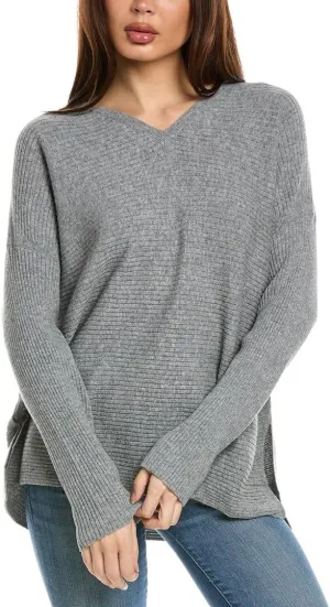 Wool & Cashmere-Blend V-Neck Ribbed Sweater