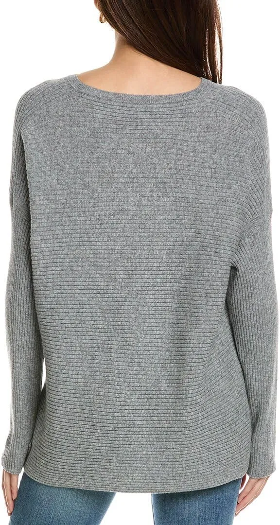 Wool & Cashmere-Blend V-Neck Ribbed Sweater