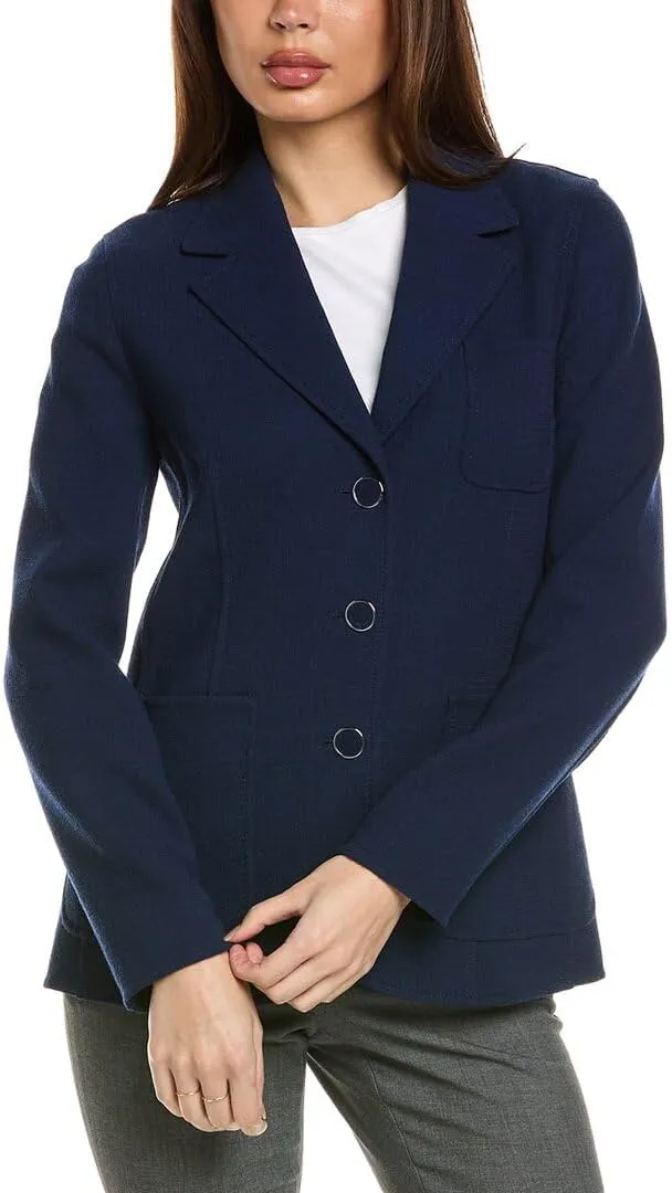 Wool Three Patch Pocket Blazer