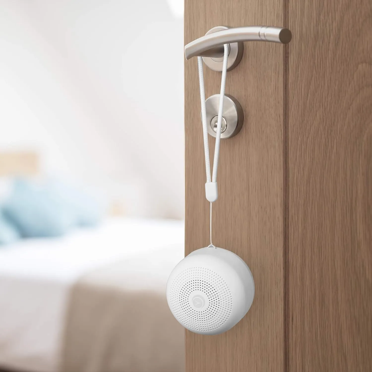 Yogasleep Travel Mini Portable White Noise Sound Machine | 6 Soothing Sounds | Soft Dimable Night Light | Compact Sleep Therapy for Adults & Baby | USB Rechargeable | Lanyard for Easy Hanging
