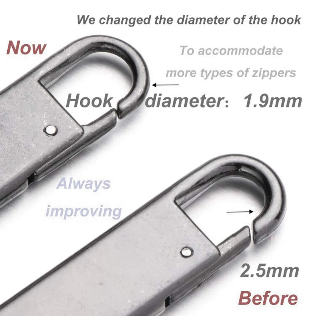 Zipper Pull Replacement Zipper Tab Mend Fixer for Luggage Suitcases