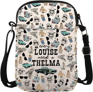 ZJXHPO Friend Cross Body Bag Louise Needs A Thelma Messenger Bag Thelma Shoulder Bag Road Trip Gift