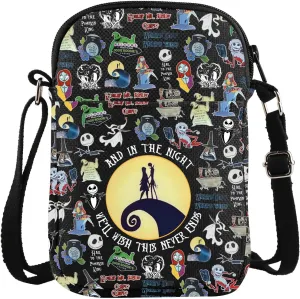 ZJXHPO Halloween Cross Body Bag Jack Sally Messenger Bag Halloween Party Gift