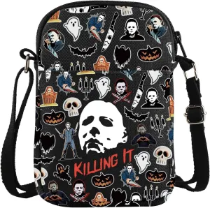 ZJXHPO Michael Cross Body Bag Horror Movie Lover Gift Horror Night Gift Michael Killing It Messenger Bag